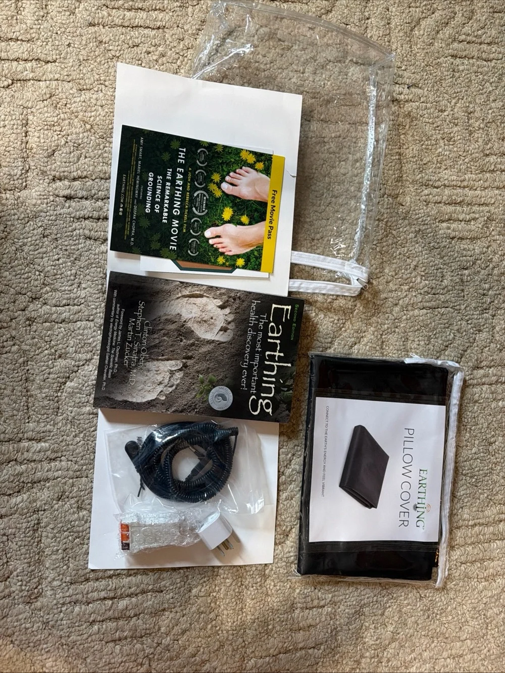 Earthing black pillow
